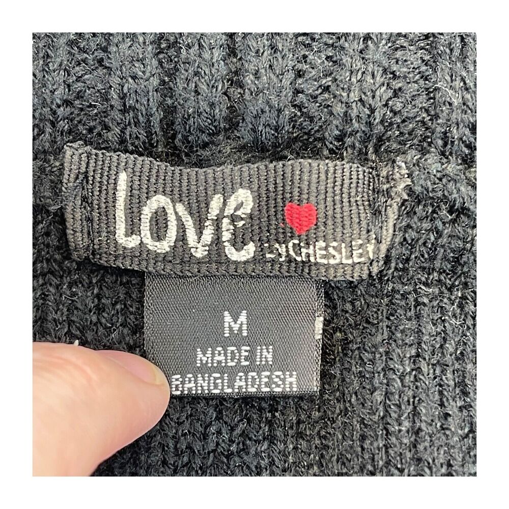 Love By Chesley Cardigan Sweater Women's Medium Multicolor Striped 100% Acrylic - Picture 3 of 8